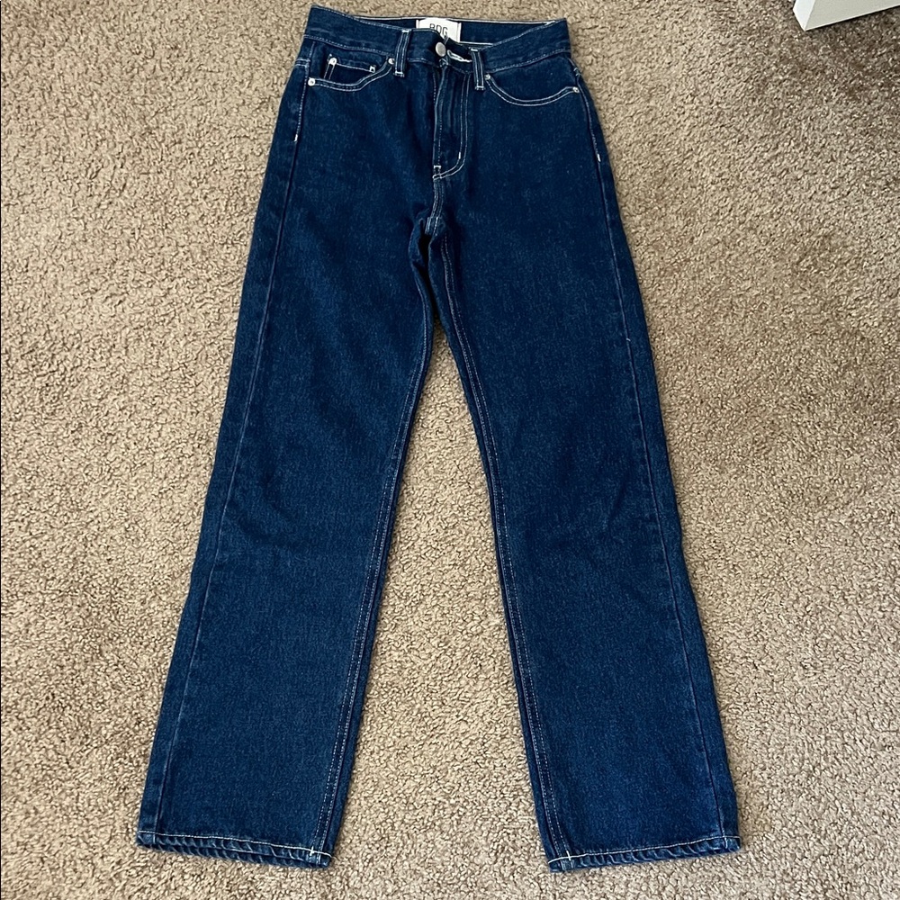 BDG Women's Straight Jeans in Dark Blue